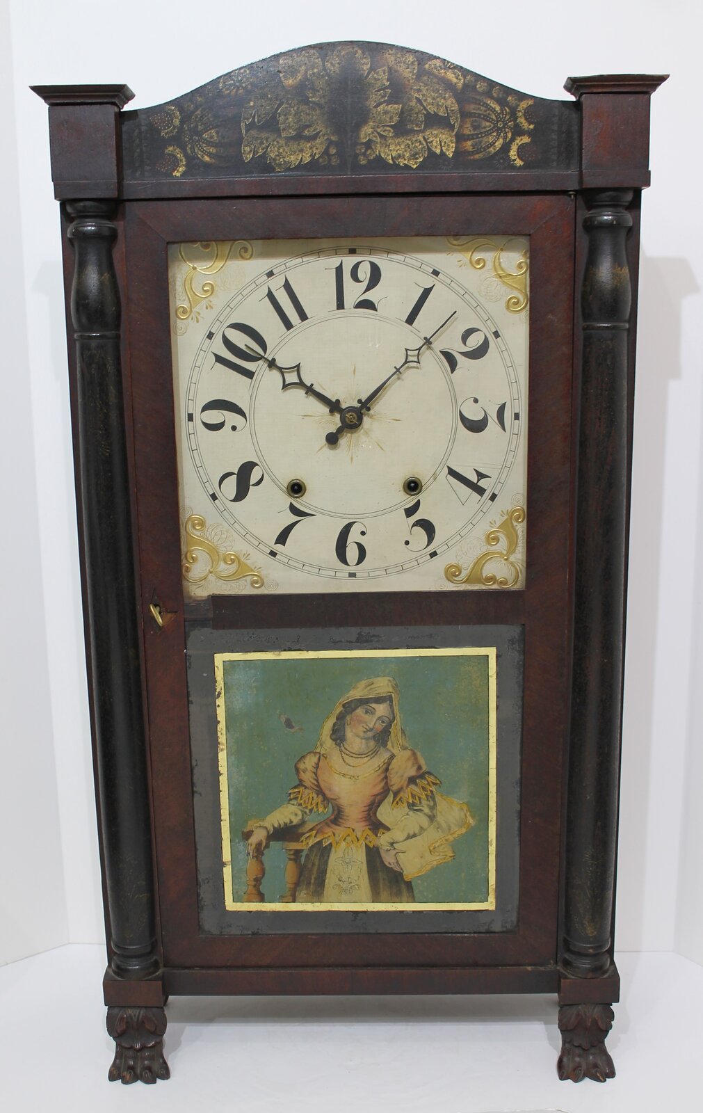 Riley Whiting column & splat, 1828-1835. — Antique Clocks Price Guide