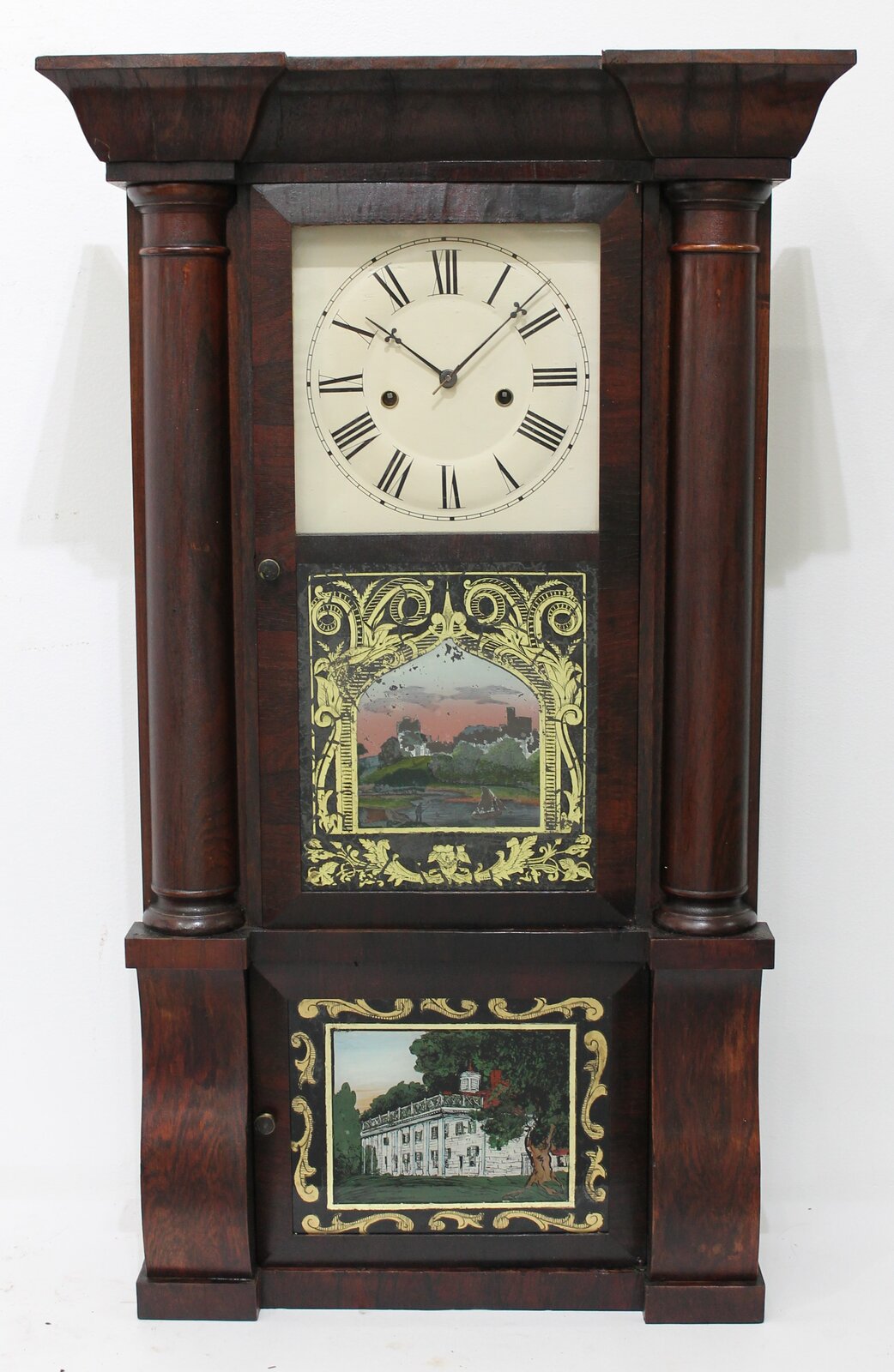 Silas B. Terry Eight Day Brass Clock, ca. 1855. — Antique Clocks Price Guide