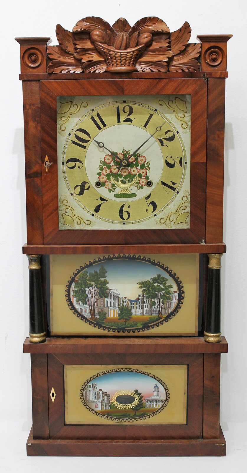 C & LC Ives Patent Brass Eight Day Clock, 1830-1836. — Antique Clocks Price Guide