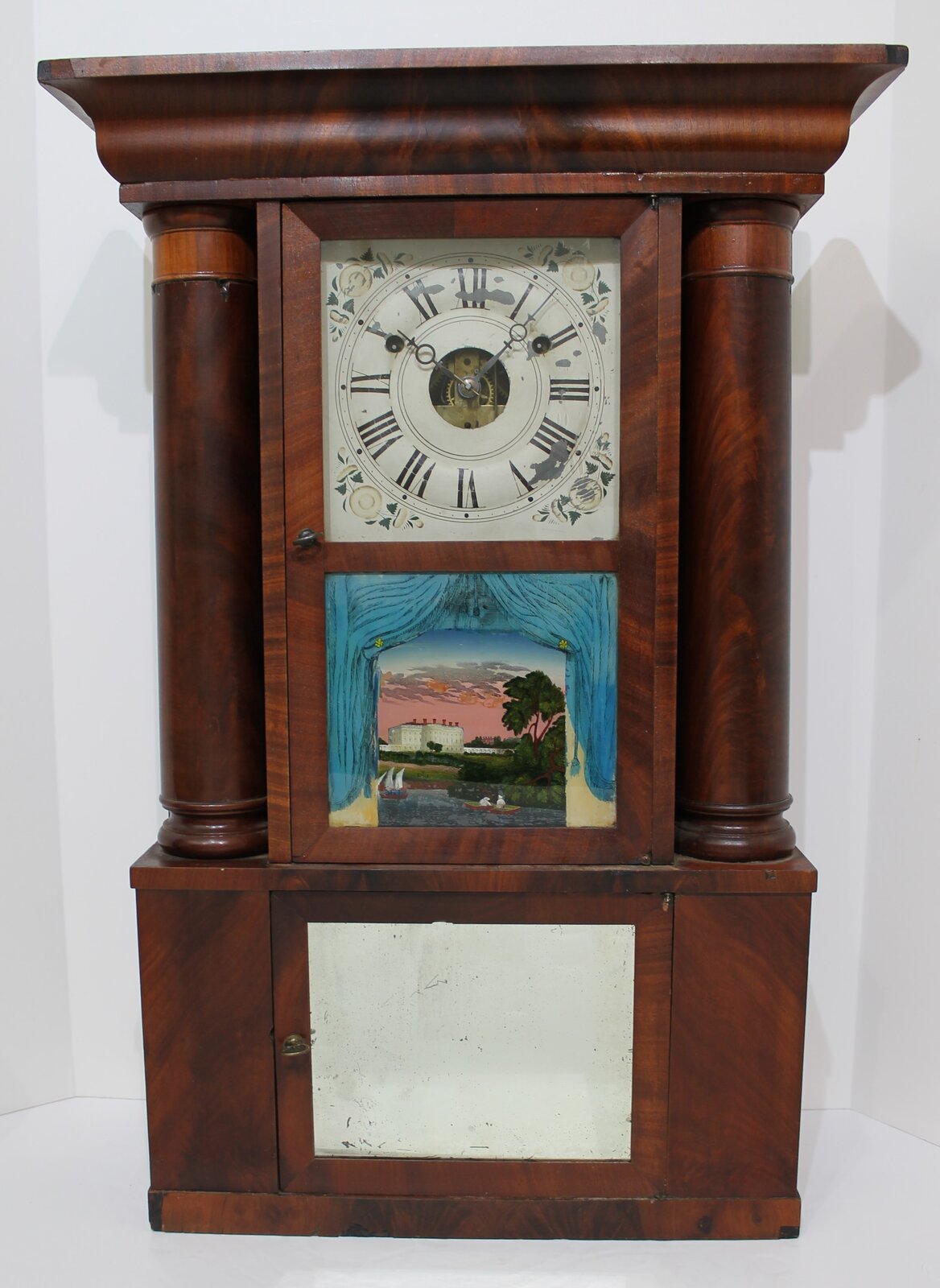 Hills, Goodrich & Co. hollow column shelf clock, 1841-1845. — Antique Clocks Price Guide