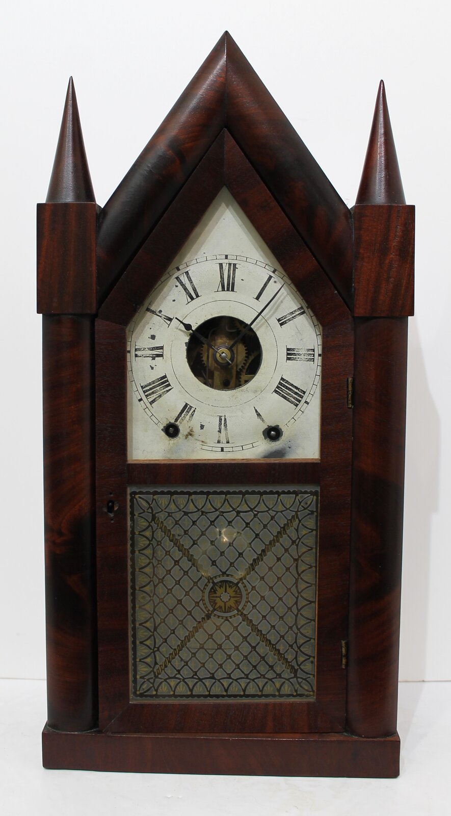 Brewster & Ingrahams steeple with Kirk’s backplate, 1843-1852. — Antique Clocks Price Guide