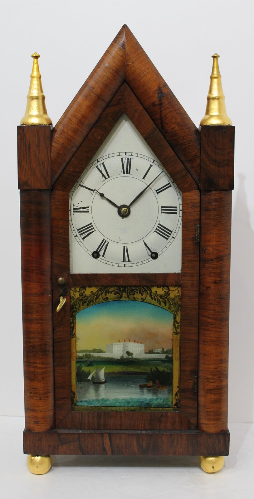 Brewster & Ingrahams steeple with Kirk’s backplate, 1843-1852. — Antique Clocks Price Guide