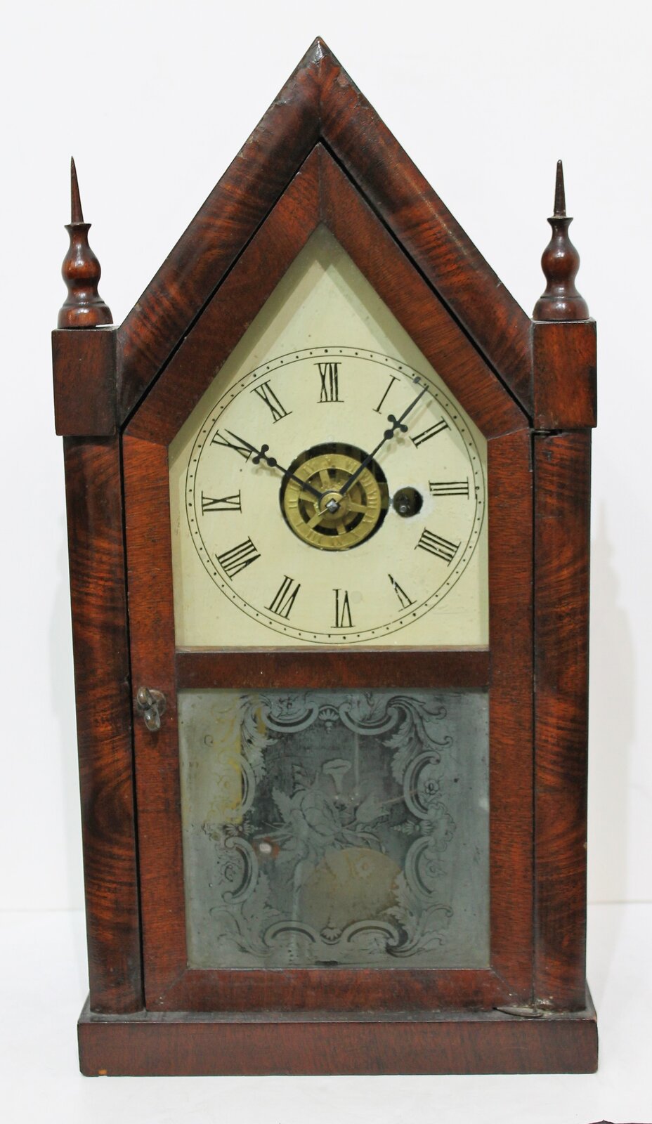 EN Welch miniature steeple, ca. 1870. — Antique Clocks Price Guide