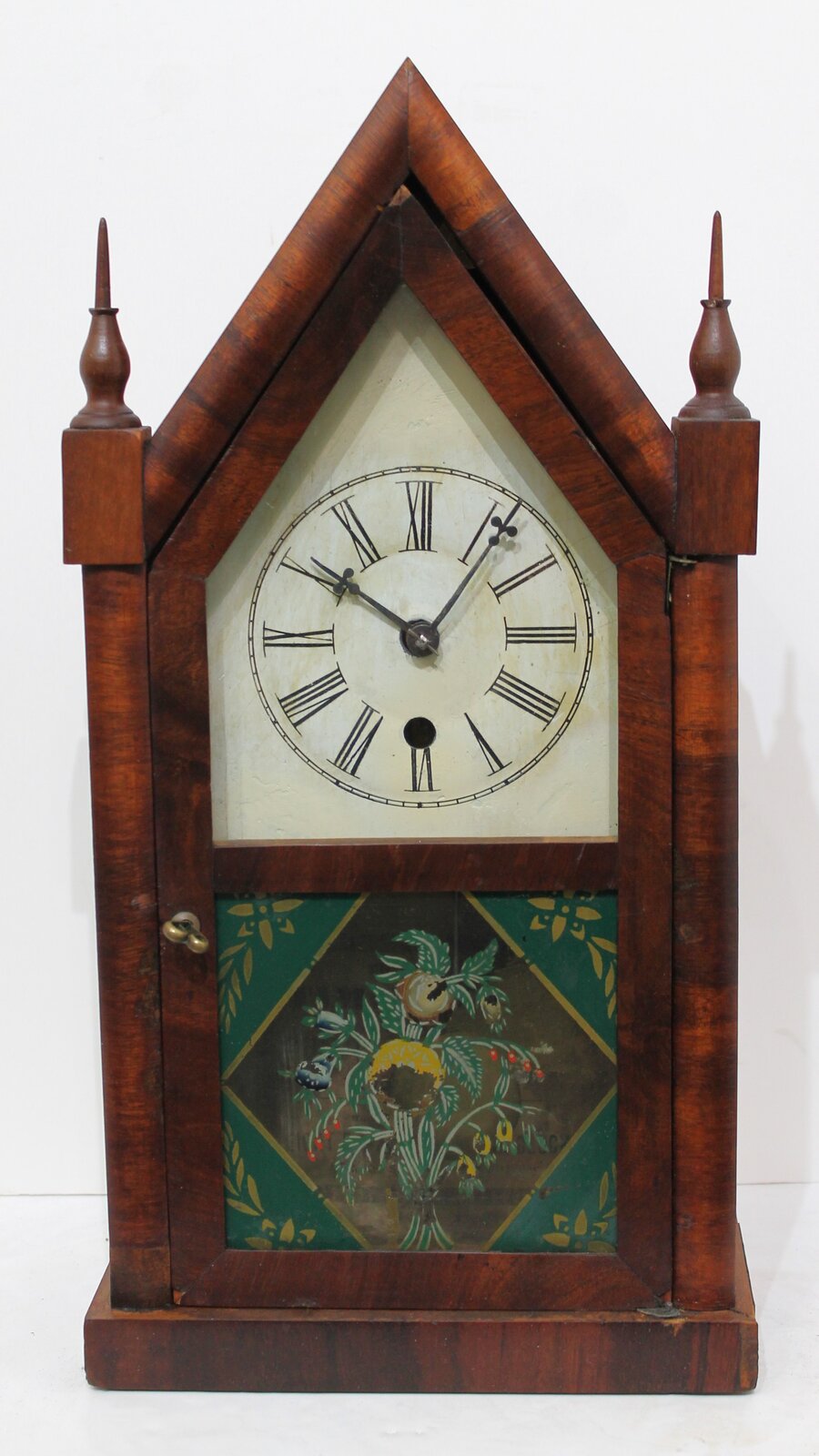 Wm. Gilbert & Co. miniature steeple, ca. 1870. — Antique Clocks Price Guide