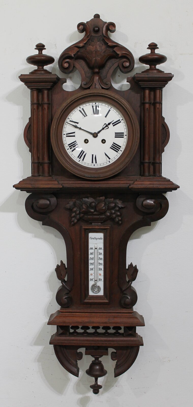 S. Marti clock with thermometer, ca. 1910. — Antique Clocks Price Guide