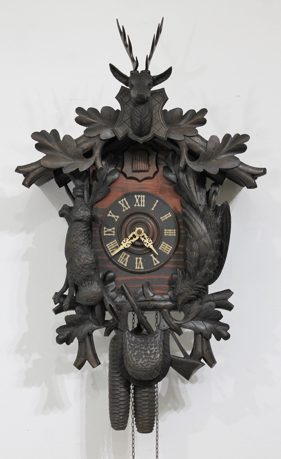 Black Forest hunter’s cuckoo, ca. 1850. — Antique Clocks Price Guide