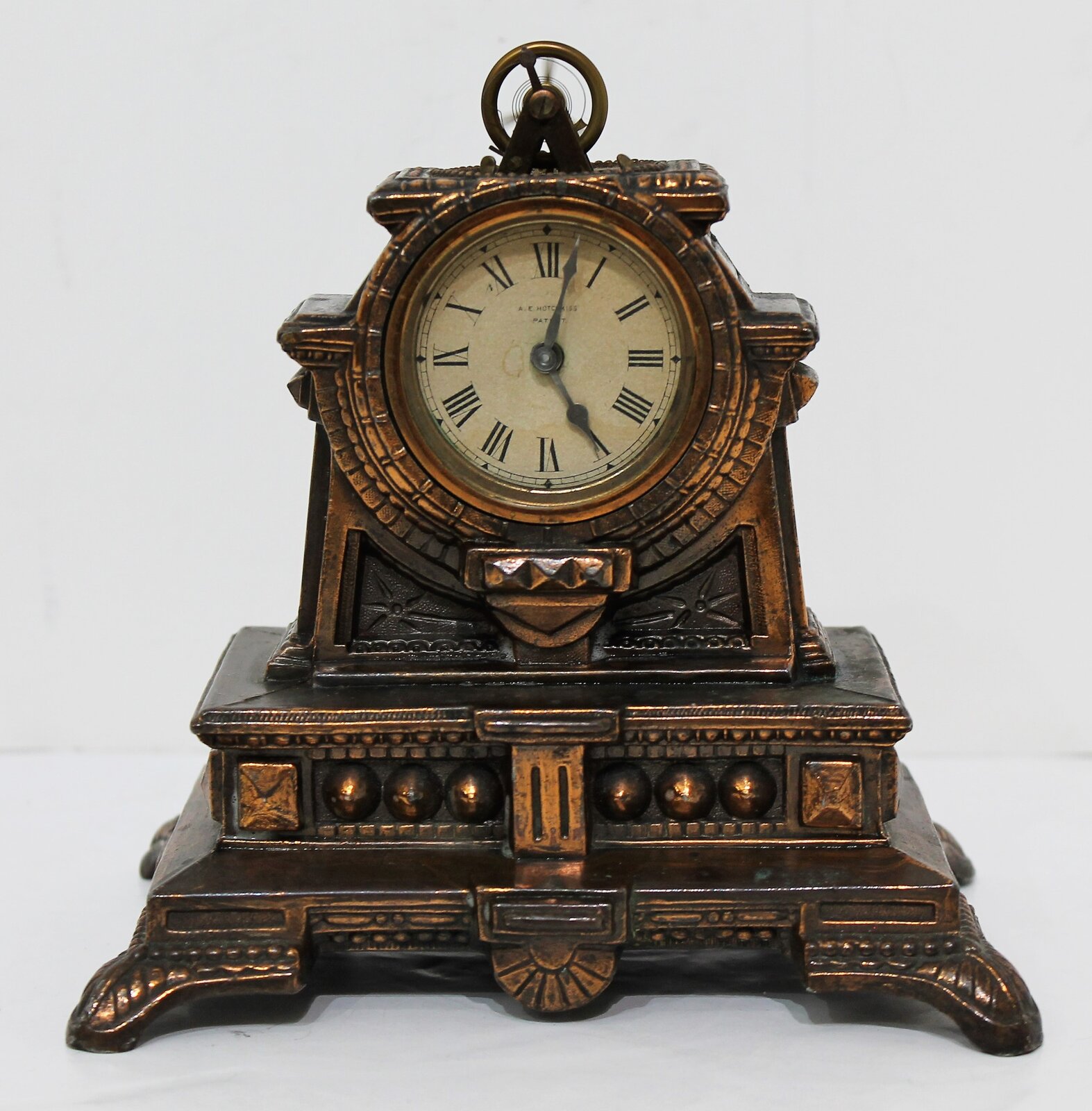 Parker & Whipple Co. lever-spring miniature, 1880-1893. — Antique Clocks Price Guide