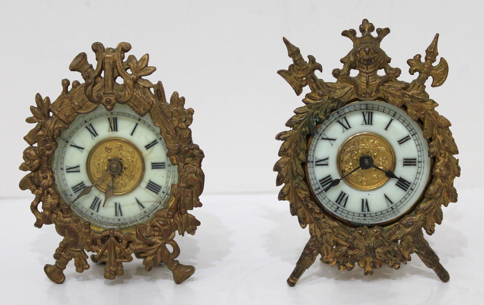 Ansonia Clock Co. “Orchestra” and “Laurel”, ca. 1904. — Antique Clocks Price Guide