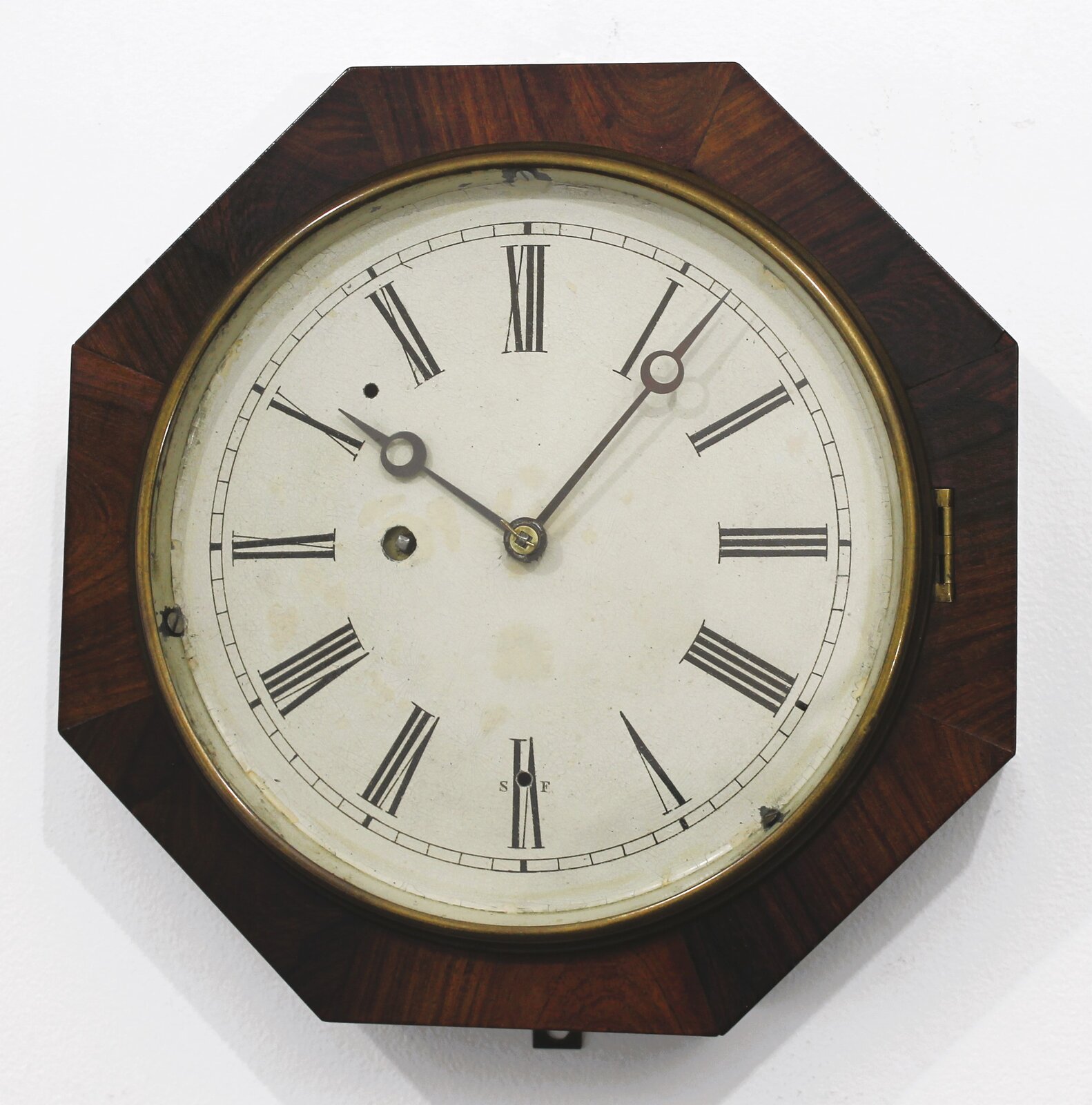 Marine Clock Manufacturing Co. octagon lever, 1847-1853. — Antique Clocks Price Guide