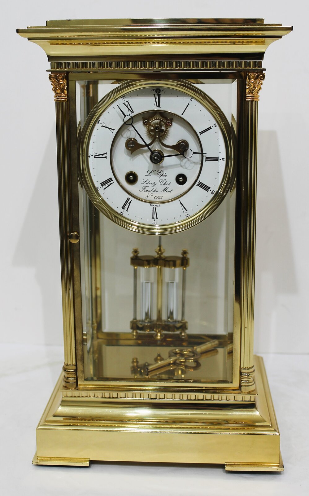 Franklin Mint “L’Epee Liberty Clock”, 1986. — Antique Clocks Price Guide
