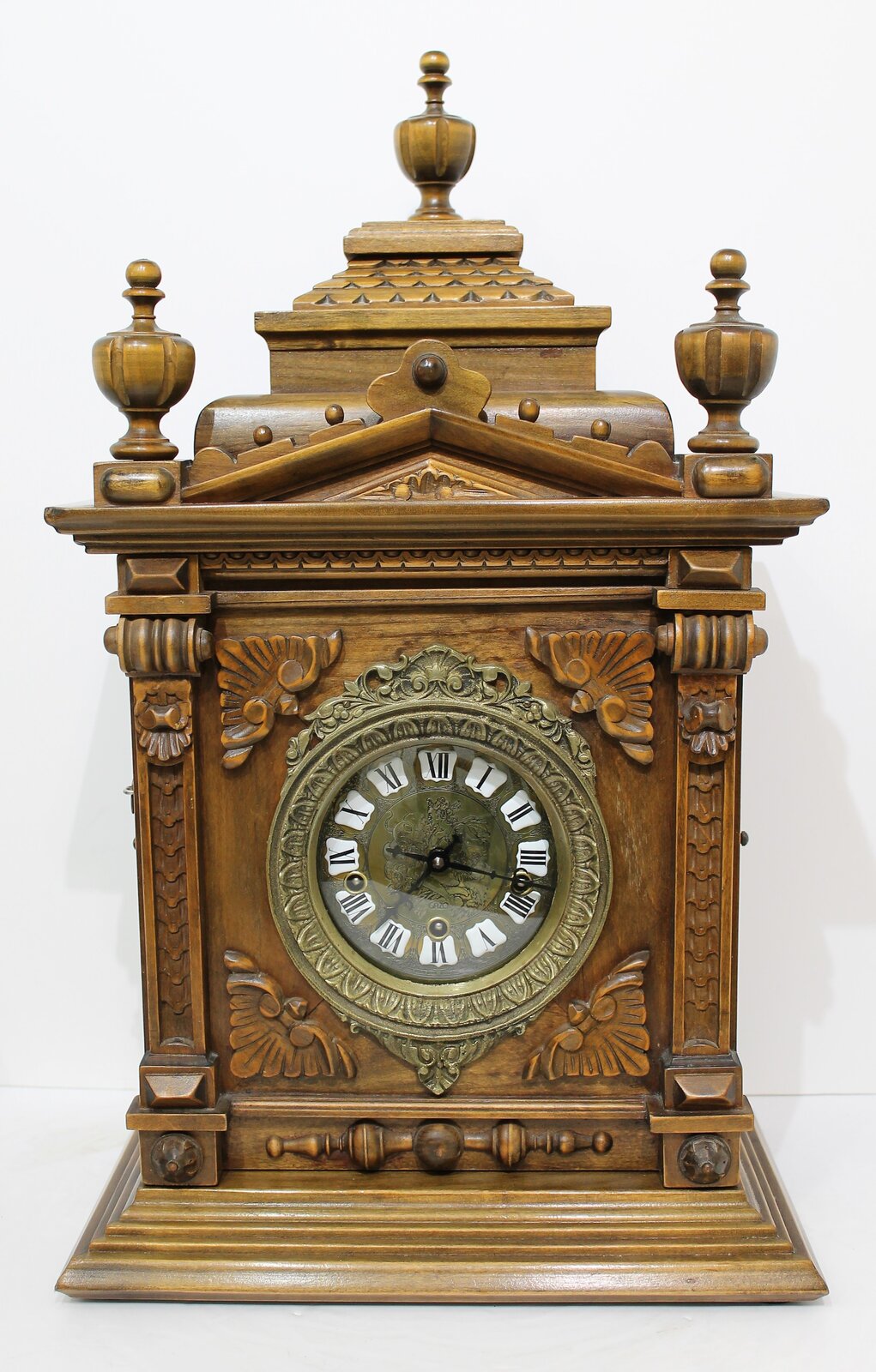 Gazo Family Clock Factory “Mission Bay” with shelf, 1979. — Antique Clocks Price Guide