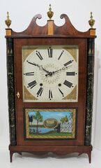 Asaph Hall transitional shelf clock, 1830-1837.