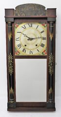 Seth Thomas 30-hour patent shelf clock, ca. 1830.