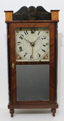 Silas Hoadley miniature time & alarm, 1813-1830.