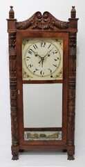 Silas Hoadley shelf clock with alarm, 1813-1830.
