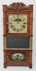 John Birge Patent Brass Eight Day Clock, 1830-1831.