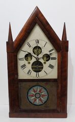 Silas B. Terry vertical balance wheel sharp gothic, 1849-1852.