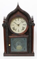 Forestville Manufacturing Co. ripple-front, four-post sharp gothic (onion top), 1842-1849.