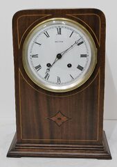 Waltham Clock Co. inlaid cabinet clock, ca. 1897-1923.