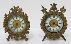 Ansonia Clock Co. “Orchestra” and “Laurel”, ca. 1904.