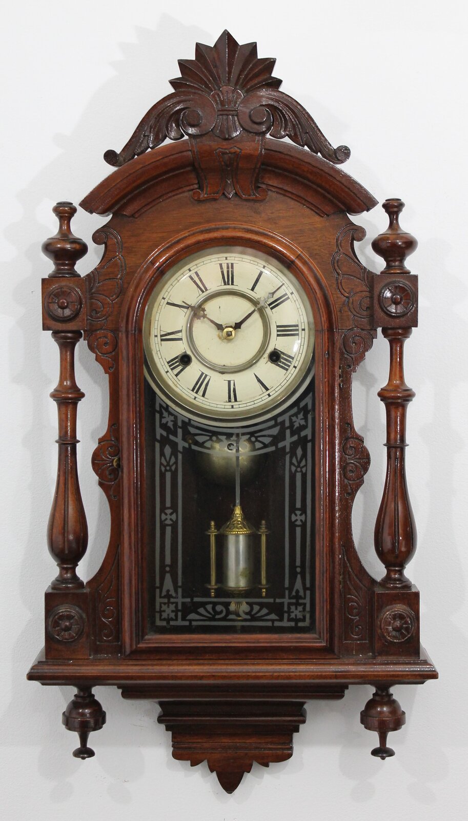 Unknown maker wall clock, ca. 1890. — Antique Clocks Price Guide