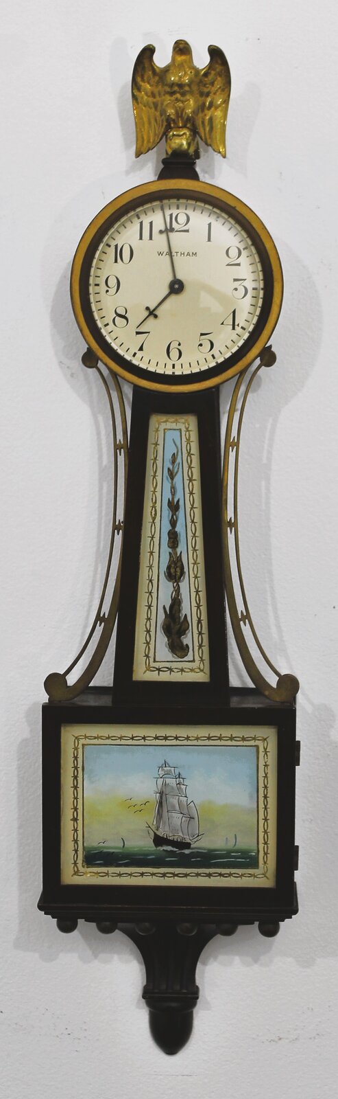 Waltham Watch Co. half-size banjo, ca. 1925. — Antique Clocks Price Guide