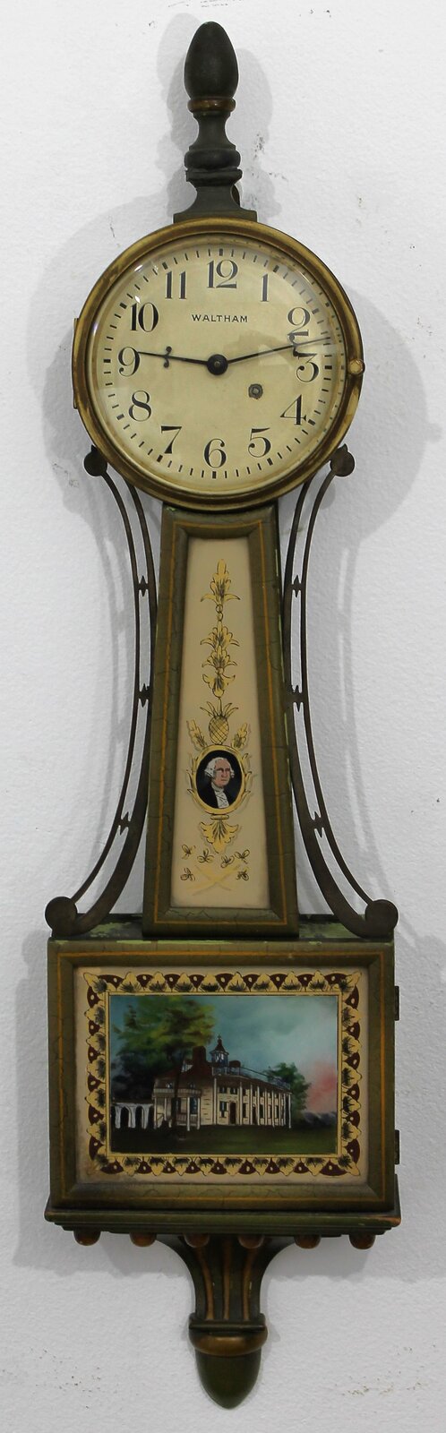 Waltham Watch Co. half-size banjo, ca. 1928. — Antique Clocks Price Guide