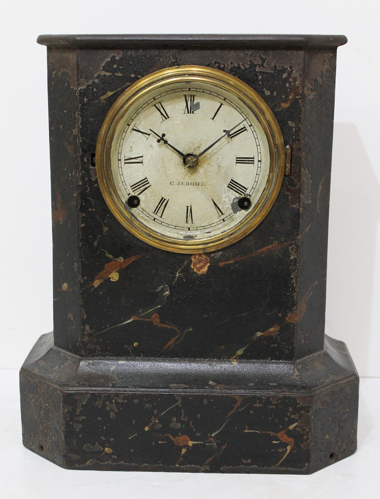 Chauncey Jerome iron-front, ca. 1845. — Antique Clocks Price Guide