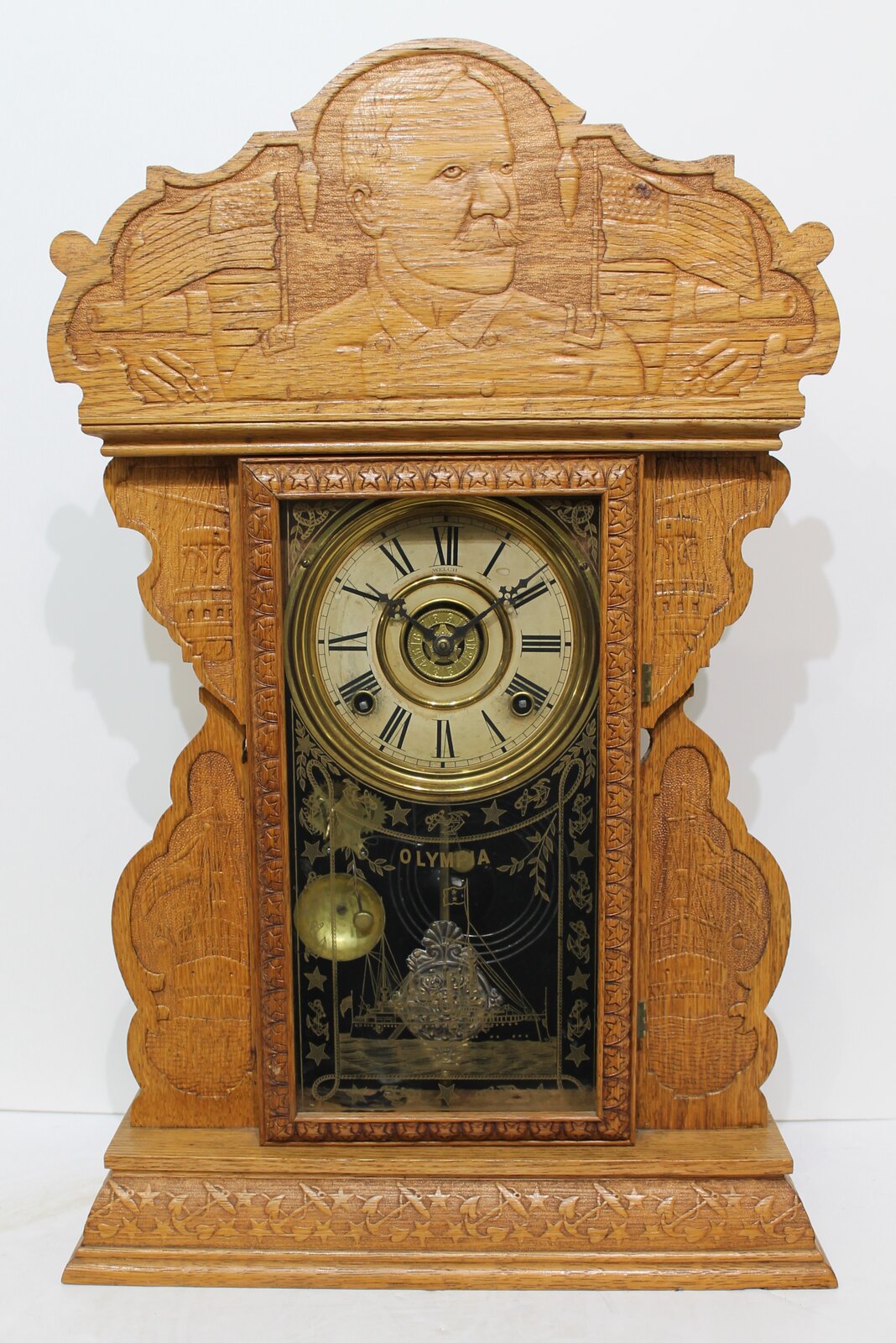 E.N. Welch Mfg. Co. “Dewey”, ca. 1900. — Antique Clocks Price Guide