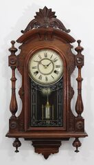 Unknown maker wall clock, ca. 1890.