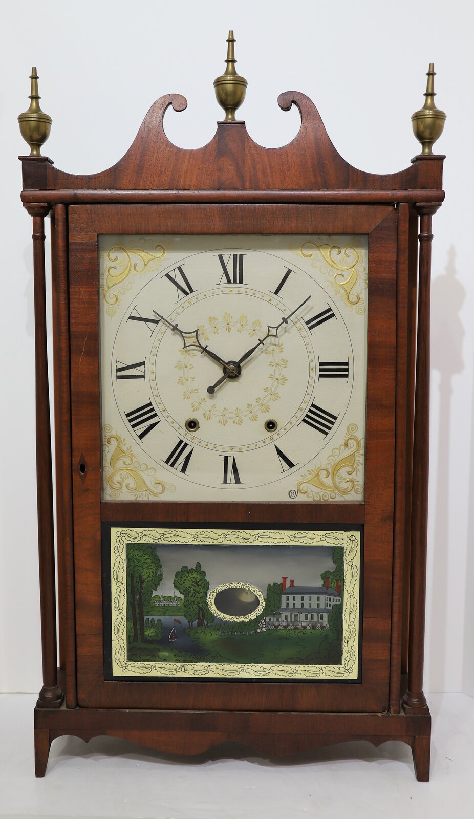 Solomon Stow pillar & scroll, 1828-1834. — Antique Clocks Price Guide