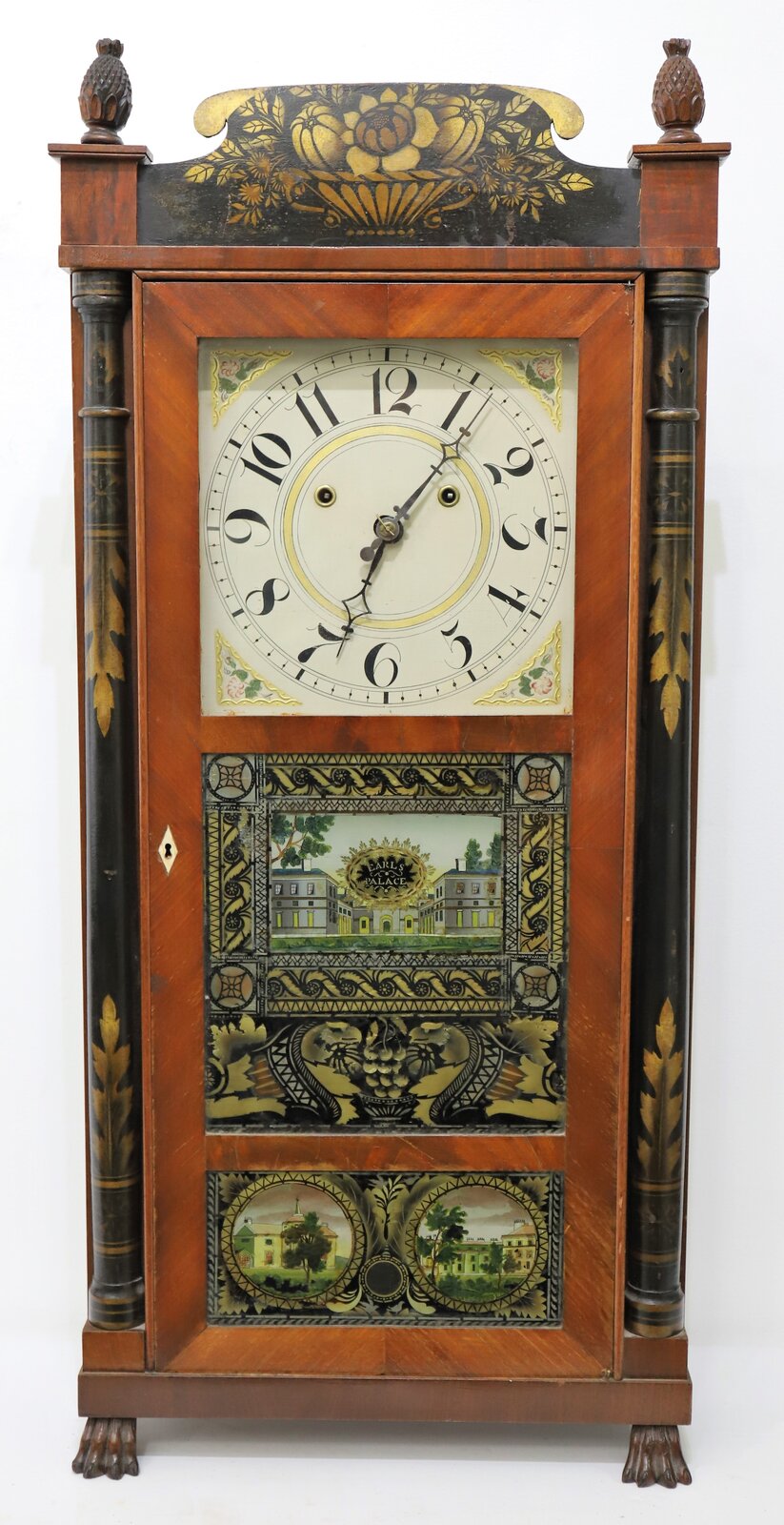 Silas Hoadley Franklin long-drop shelf clock, ca. 1825. — Antique Clocks Price Guide
