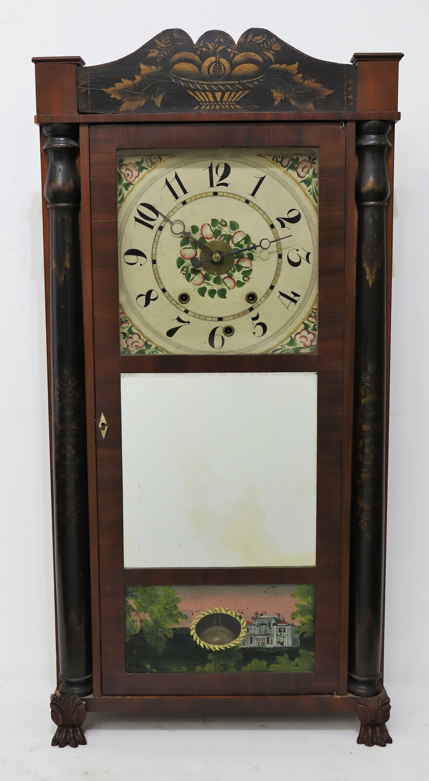 Eli Terry, Jr. “Patent Eight Day Clock” with alarm, ca. 1840. — Antique Clocks Price Guide