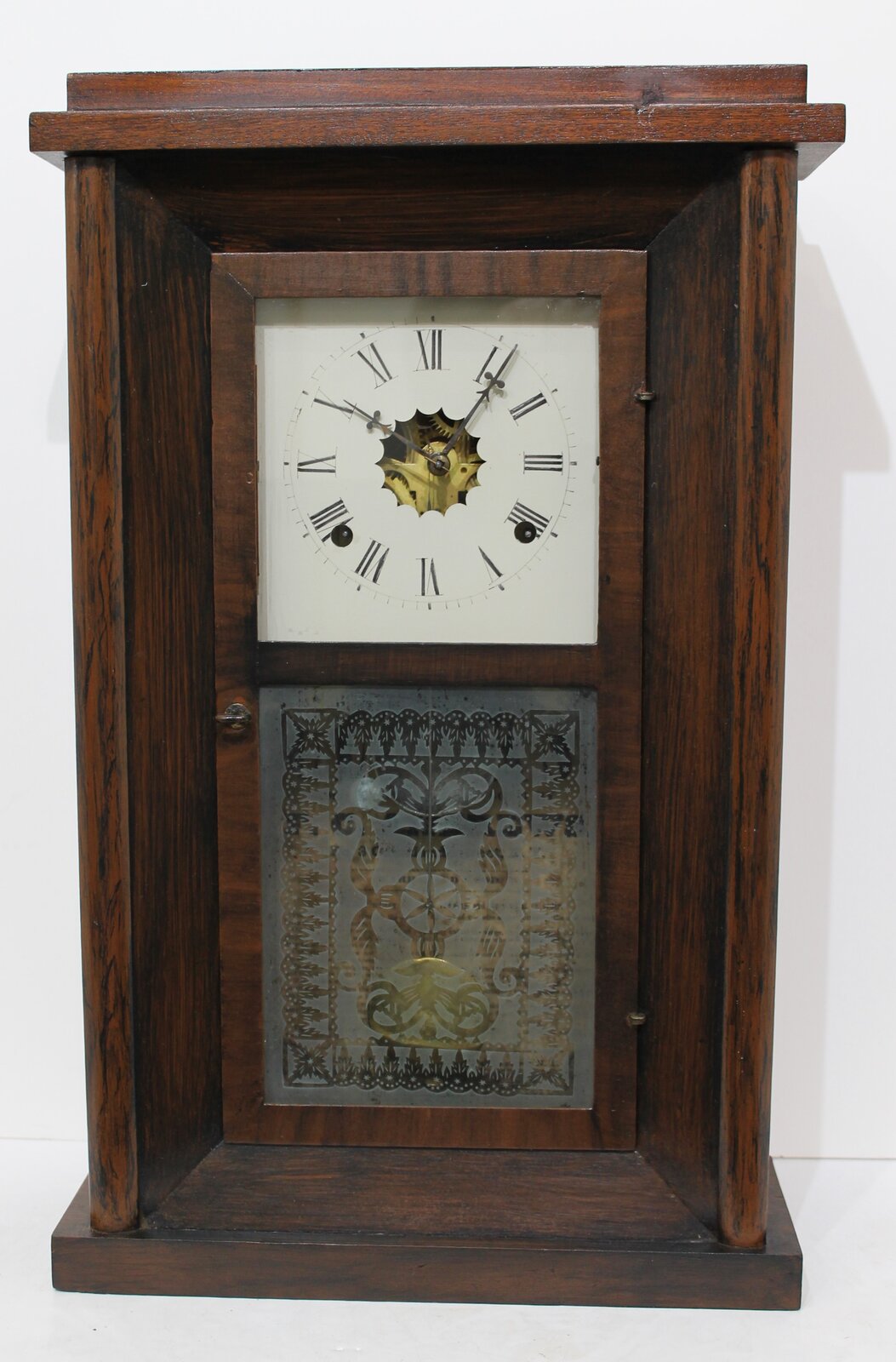 F.C. Andrews shelf clock, ca. 1850. — Antique Clocks Price Guide