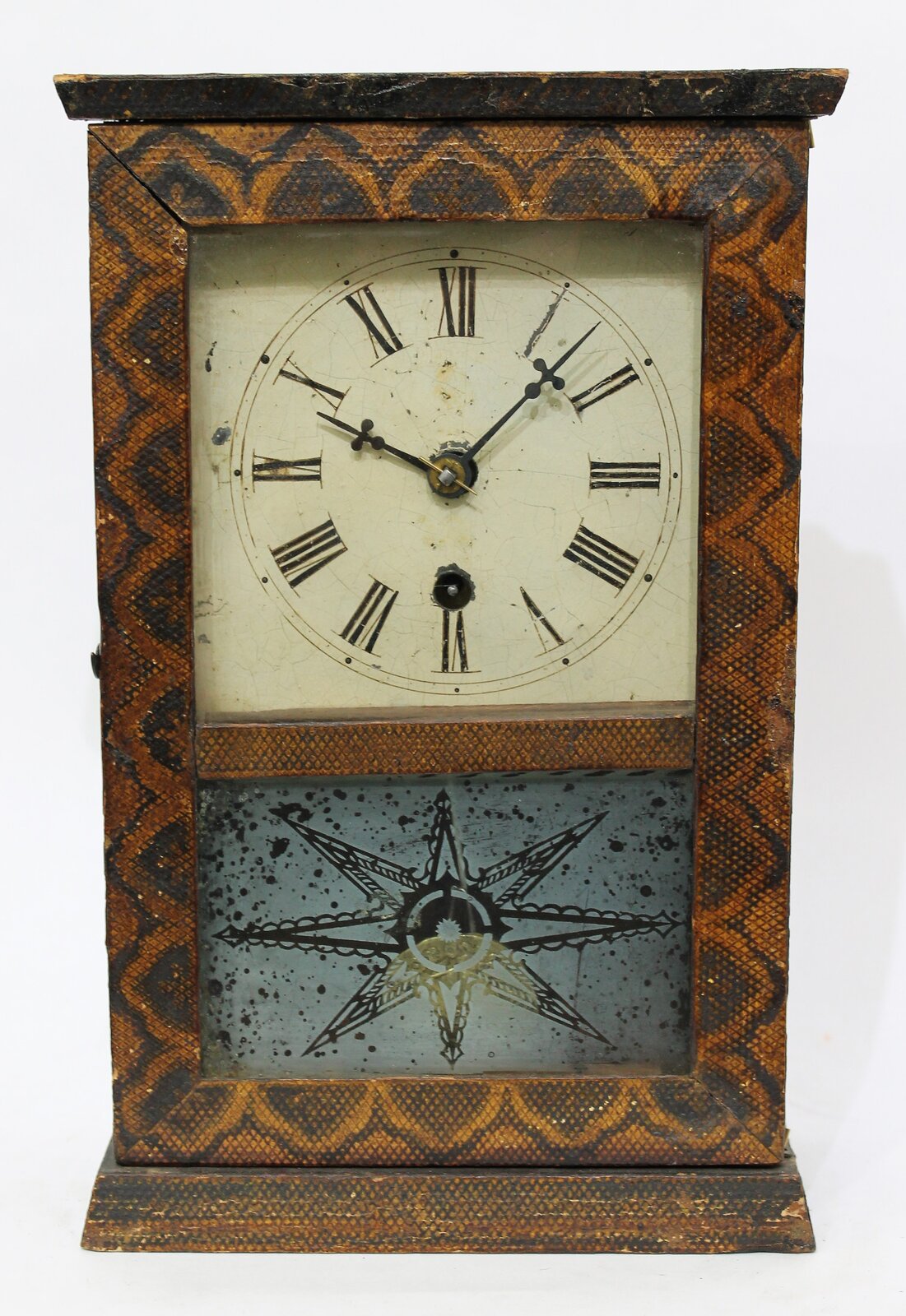 Silas B Terry papered miniature cottage, 1852-1853. — Antique Clocks Price Guide