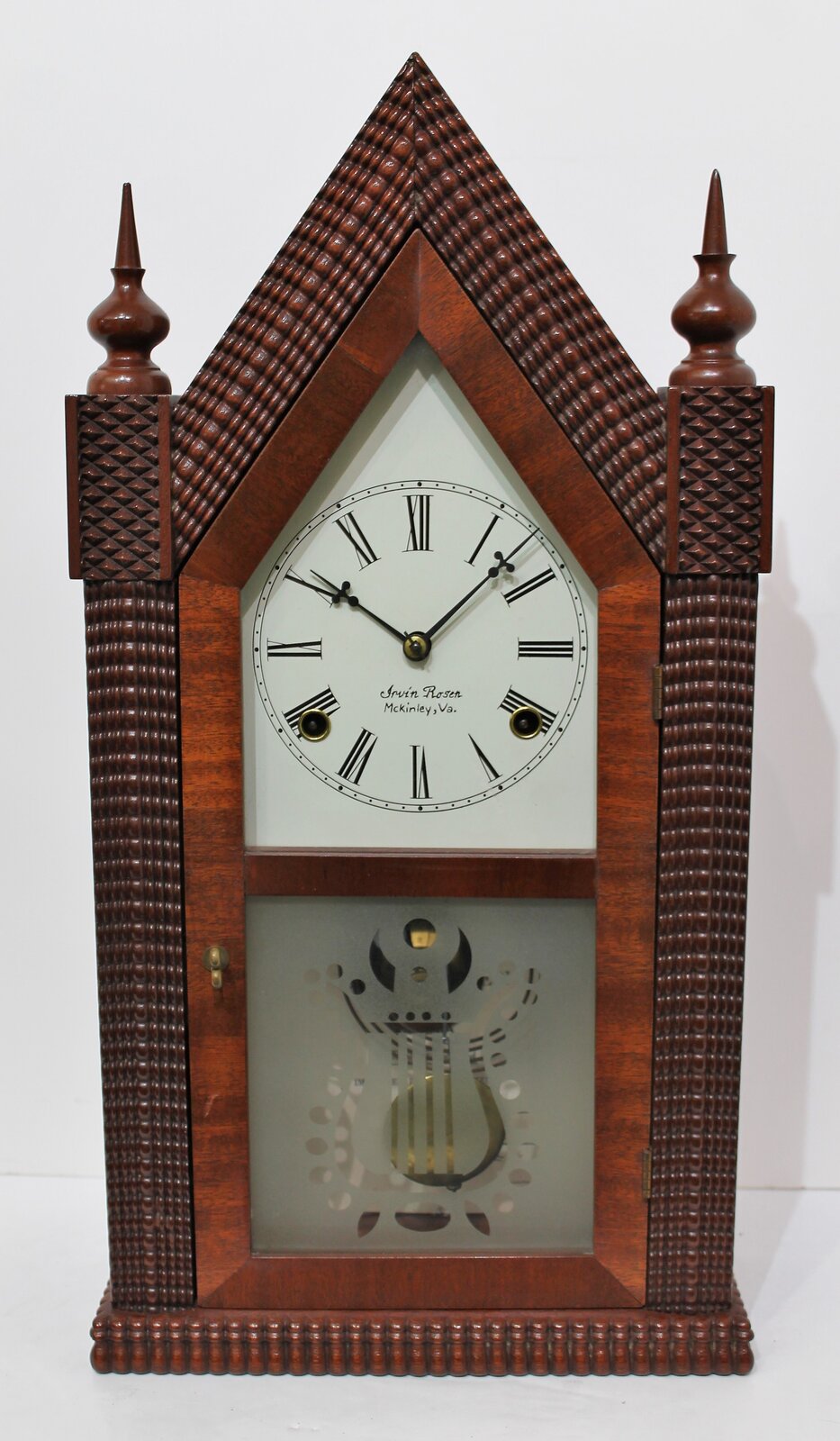 Irvin Rosen ripple-front steeple, 1976. — Antique Clocks Price Guide