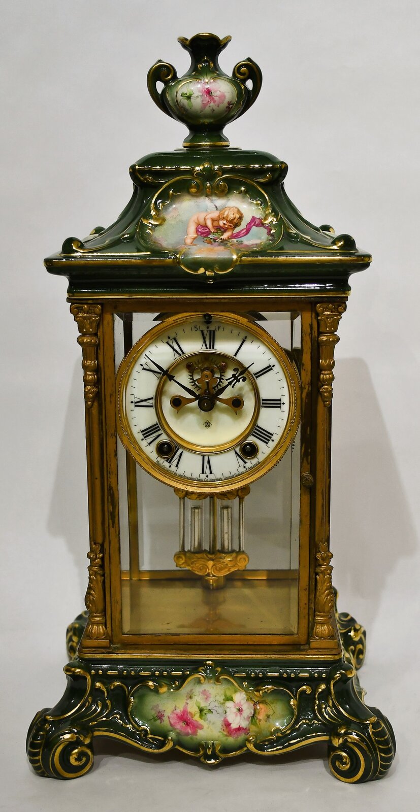 Ansonia Clock Co. “Crystal Regulator No. 1”, ca. 1914. — Antique Clocks Price Guide
