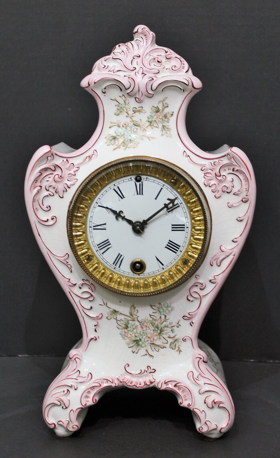 Ansonia Clock Co. “Porcelain J”, ca. 1895. — Antique Clocks Price Guide
