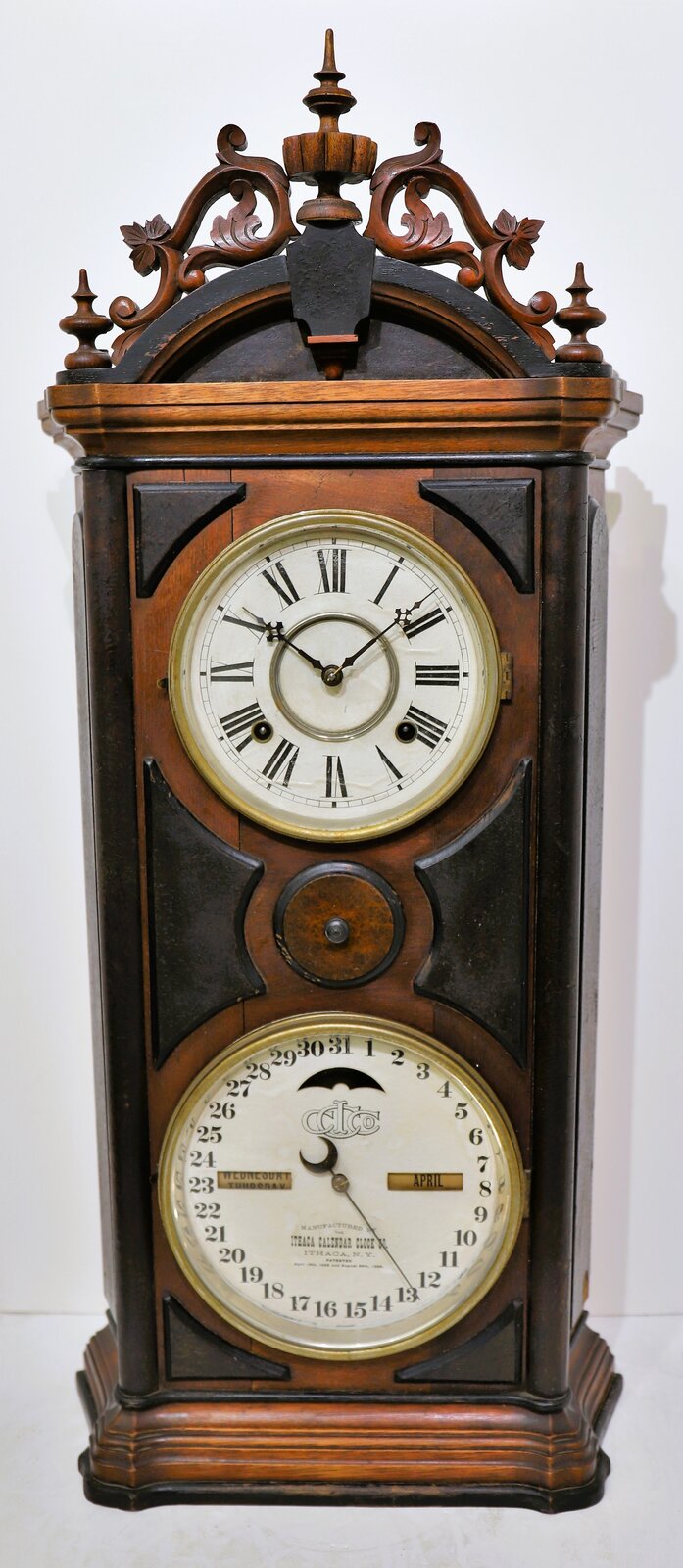 Ithaca Calendar Clock Co. “No. 5 Emerald”, 1883. — Antique Clocks Price Guide