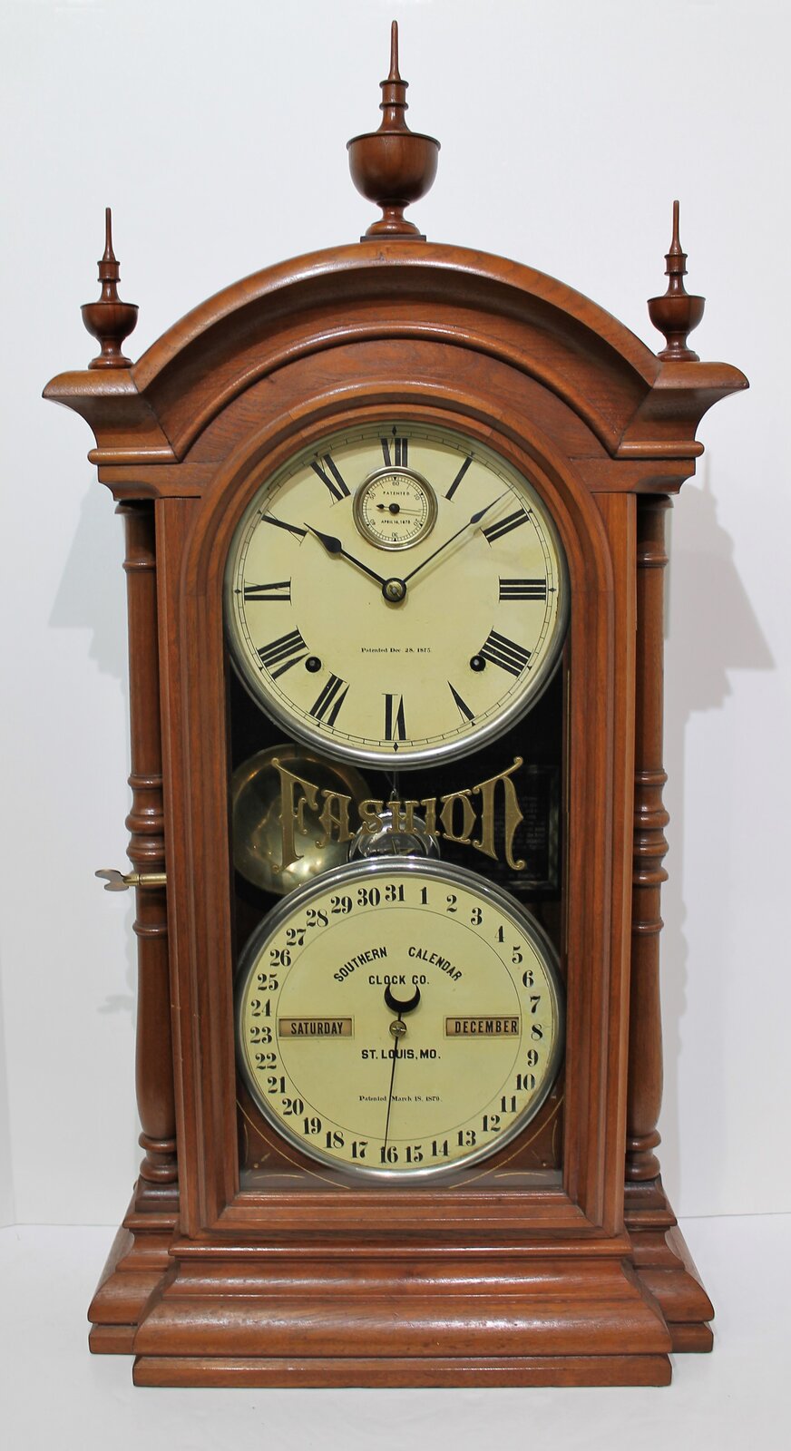 Southern Calendar Clock Co. “Fashion No. 3–4”, ca. 1885. — Antique Clocks Price Guide