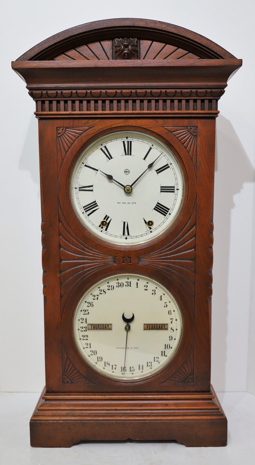 Seth Thomas Clock Co. “Parlor Calendar No. 7”, 1883-1885. — Antique Clocks Price Guide