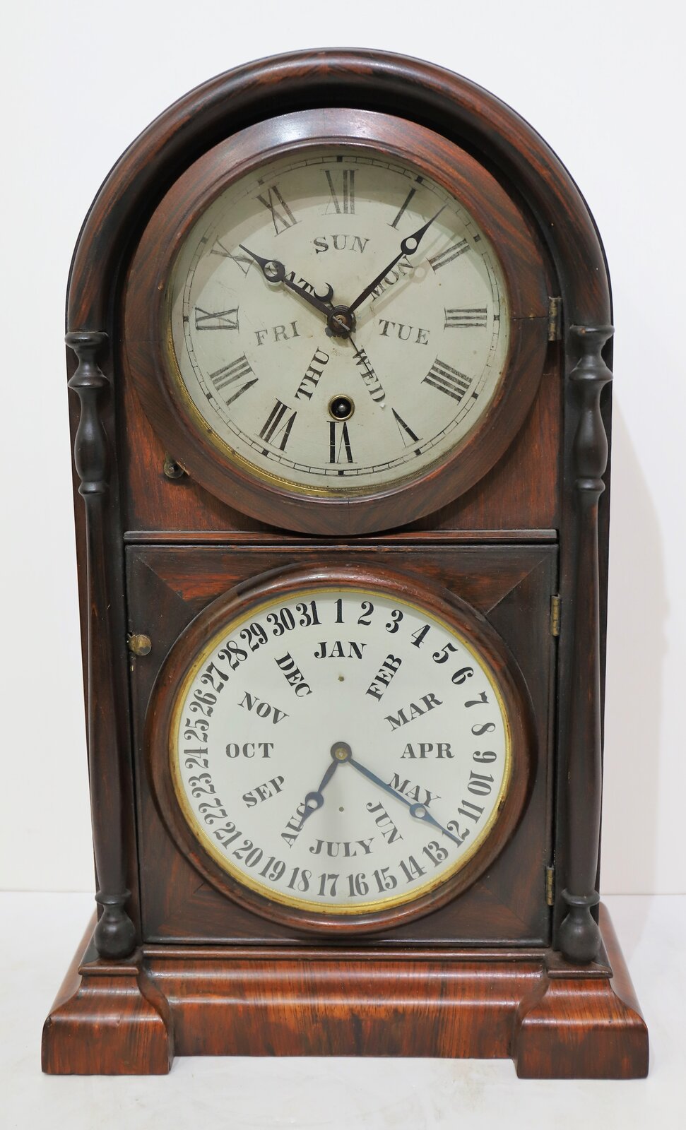 Welch, Spring & Co. “Italian No. 3” calendar, ca. 1870. — Antique Clocks Price Guide