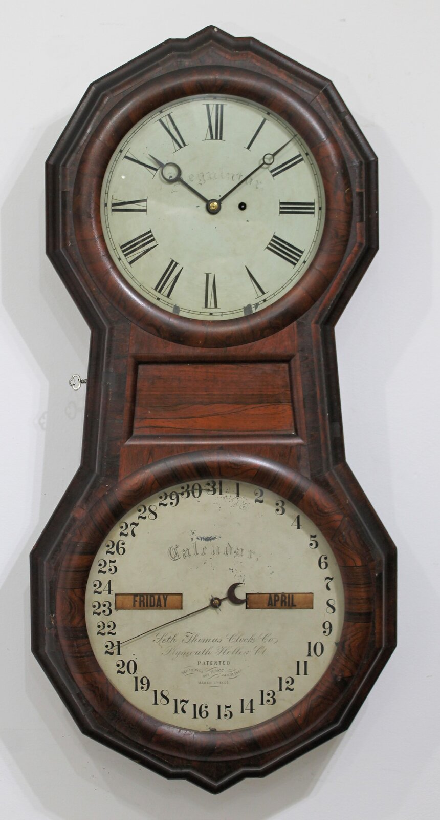 Seth Thomas “Office Calendar No. 1”, ca. 1863. — Antique Clocks Price Guide