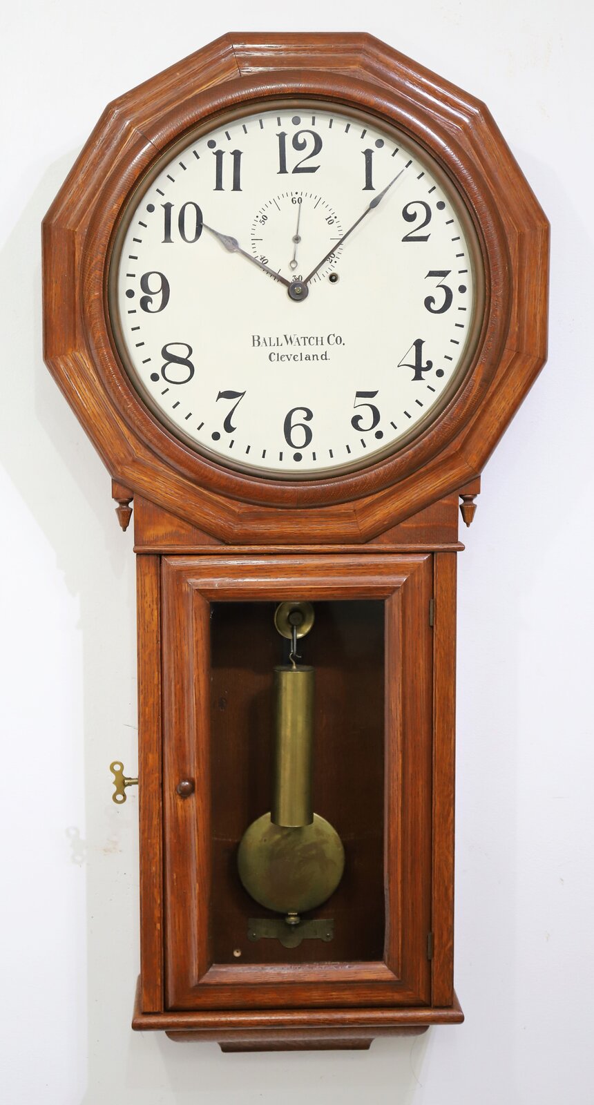 Seth Thomas Clock Co. “Regulator No. 3 Ball Regulator”, ca. 1900. — Antique Clocks Price Guide