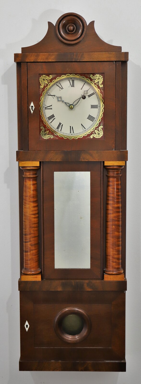 Fred Ringer wall regulator, 1995. — Antique Clocks Price Guide