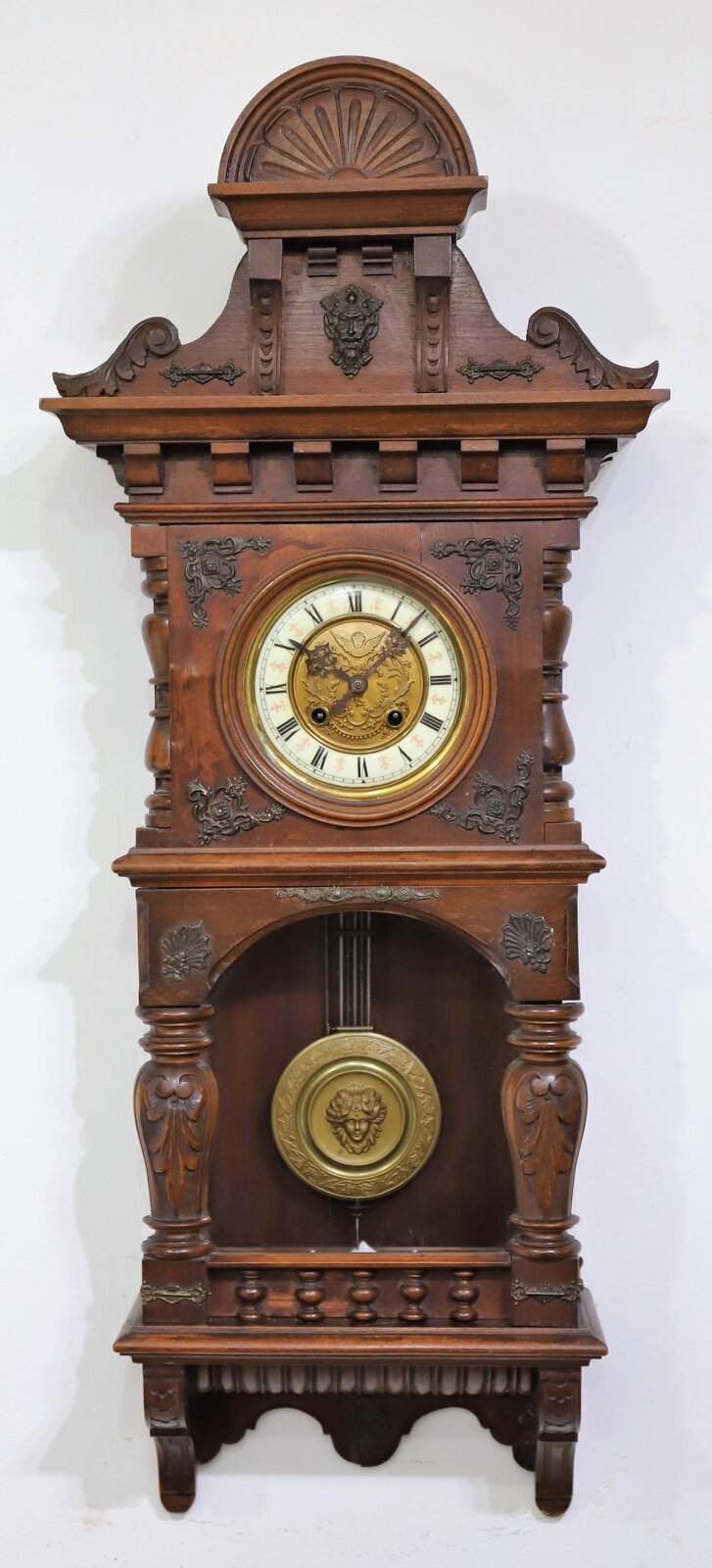 Gustav Becker spring-driven wall clock, ca. 1901. — Antique Clocks Price Guide