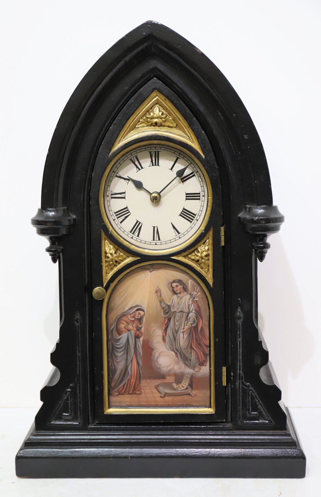 Angelus Clock Co. (Philadelphia, PA) prayer clock, 1874-1876. — Antique Clocks Price Guide