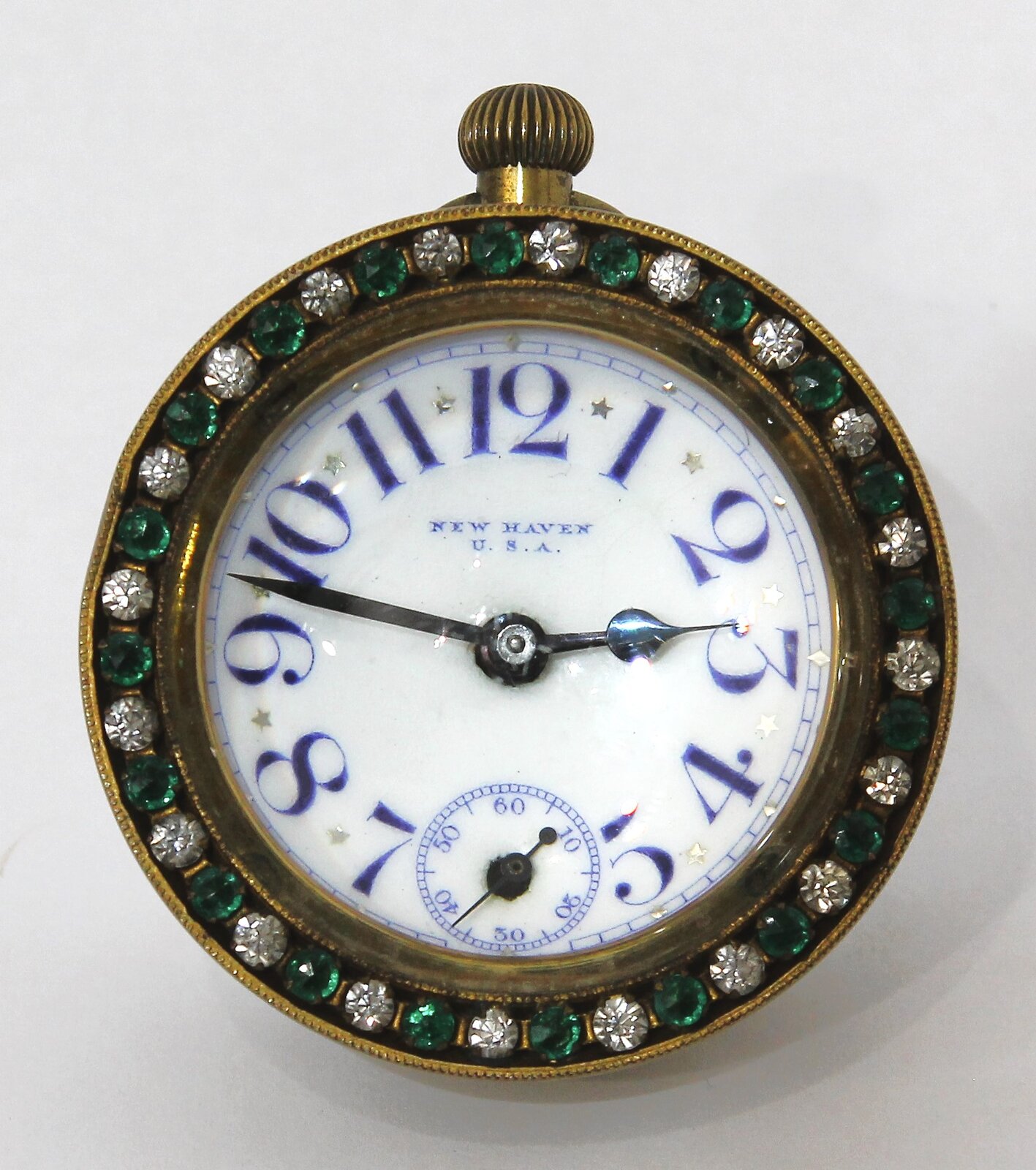 New Haven Clock Co. “Jasper” glass ball clock, ca. 1913. — Antique Clocks Price Guide