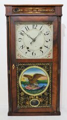 Silas Hoadley shelf clock “Union Must Be Preserved”, ca. 1832.