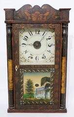 Hiram Welton timepiece with alarm, ca. 1841.